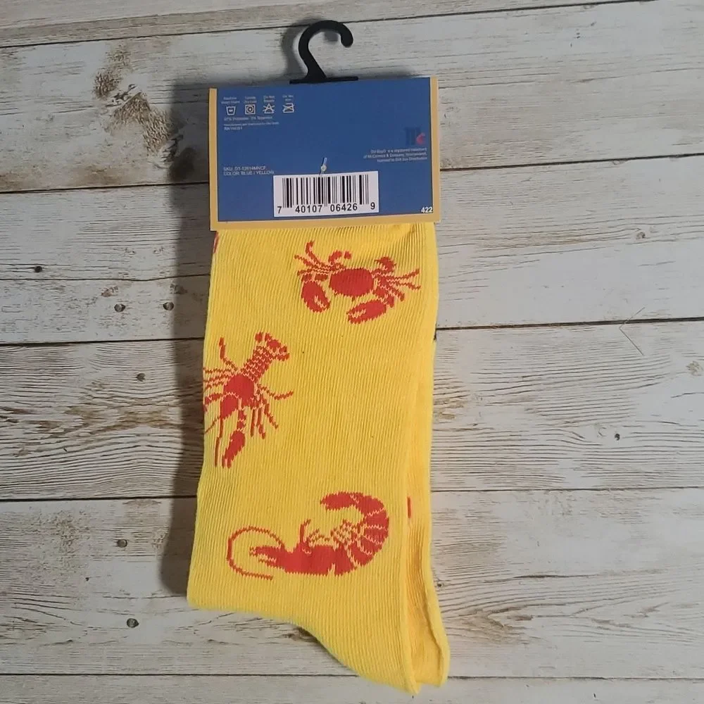 Old Bay Seasoning Graphic Socks for Marylanders from a Displaced Silver Springer